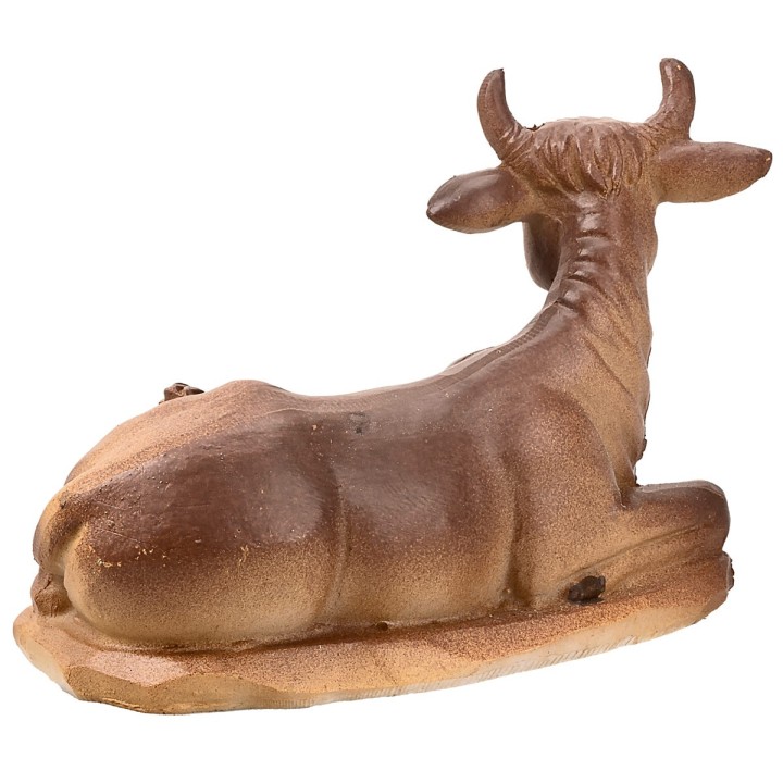 Seated ox and donkey set series 12 cm