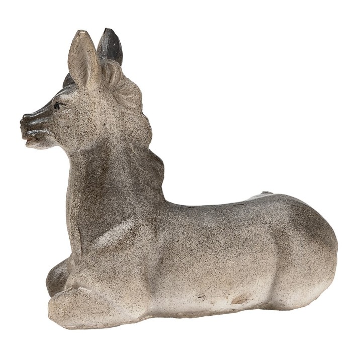Seated ox and donkey set series 12 cm