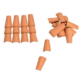 Tiles 50x23x6 mm in terracotta pack of 25 pieces