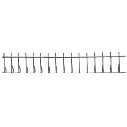 Set of two straight metal railings cm 20x3.5 h