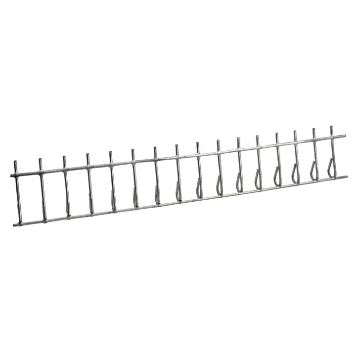 Set of two straight metal railings cm 20x3.5 h