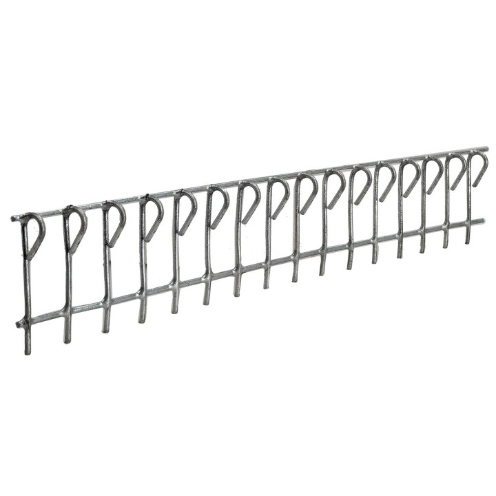Set of two straight metal railings cm 20x3.5 h