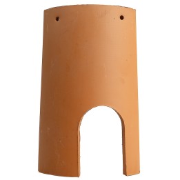 Teja con puerta de terracota h 22 cm