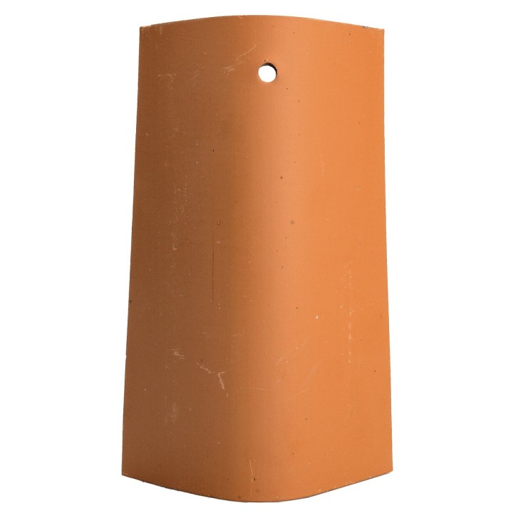 Teja con agujero en terracota h 15,5 cm