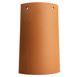 Tegola con fori in terracotta h 22 cm