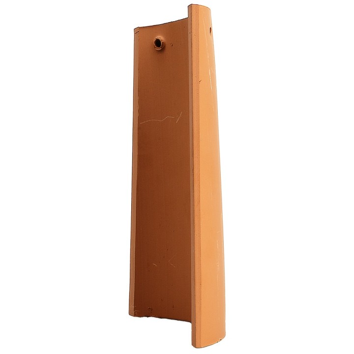 Tegola con fori in terracotta h 22 cm