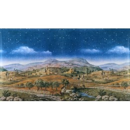 Tarjeta con paisaje árabe 70x125 cm
