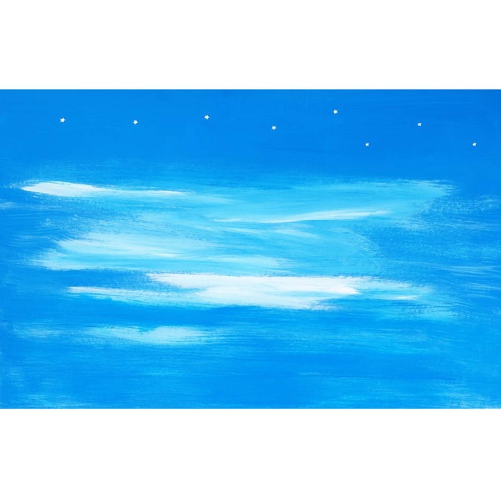 Sky paper for nativity scene with stars 100x70 cm