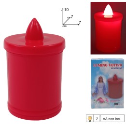 Lumino votivo a batteria tremolante effetto fiamma cm 6,3x10,3 h