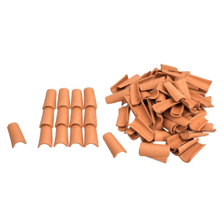 Terracotta nativity scene roof tiles mm 23x44 bag 100 pcs