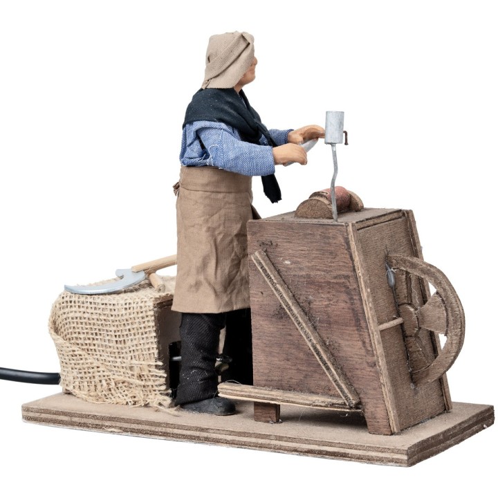 Knife grinder h 17.5 cm in motion