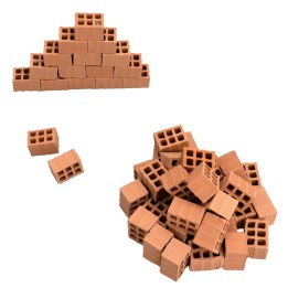 Mattoncini Forati in miniatura mm 20x27x17 h. 