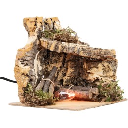 Cueva iluminada con luz funcional cm 14,2x14,2x15 h