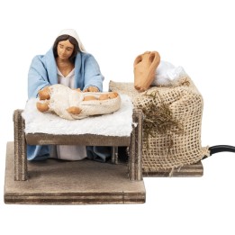 Mary rocking Jesus series 12 cm in motion