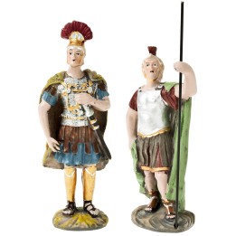Set of two Roman soldiers from the Oliver series h 12 cm