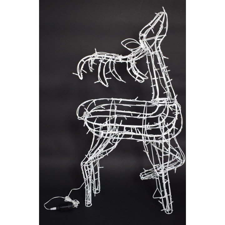 Luminous reindeer 260 warm white LEDs h 100 cm