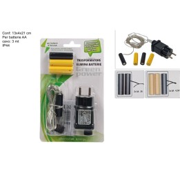 Trasformatore elimina batterie stilo AA con cavo 3 metri