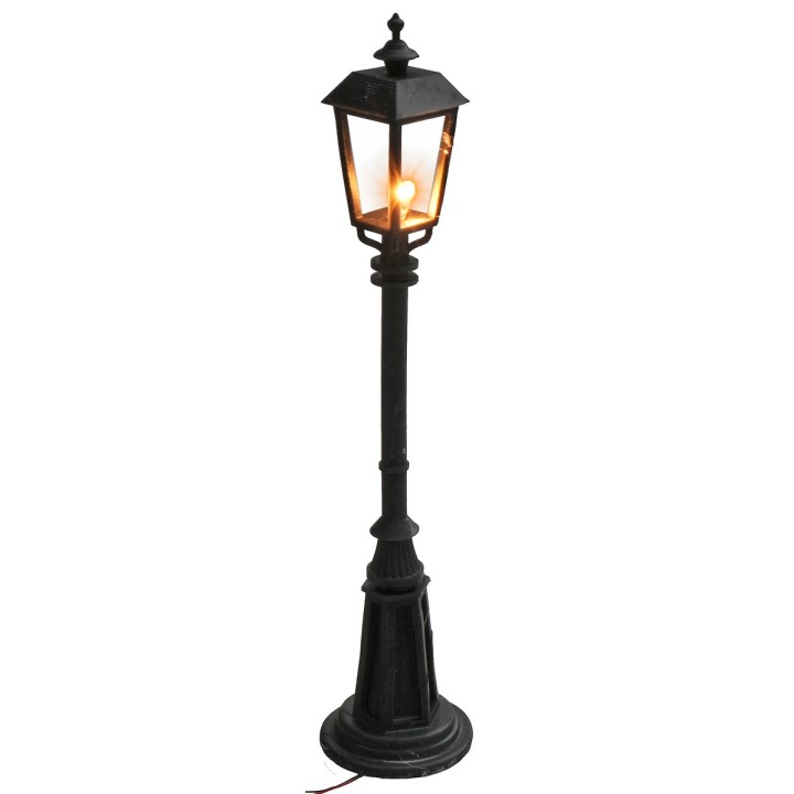 Lamp post with English-style ground lamp h 15 cm 12v