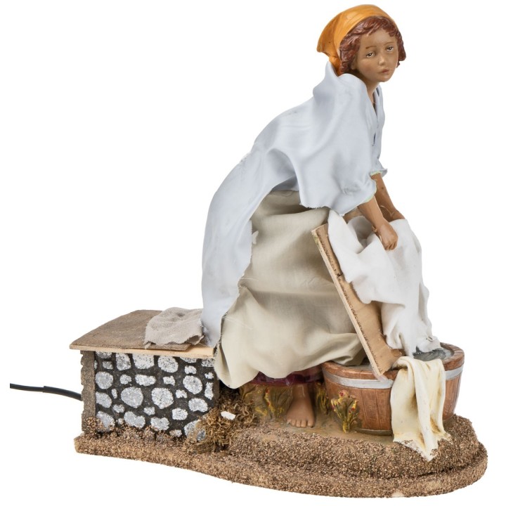 30 cm moving washerwoman Fontanini cm 28x15x28.5 h