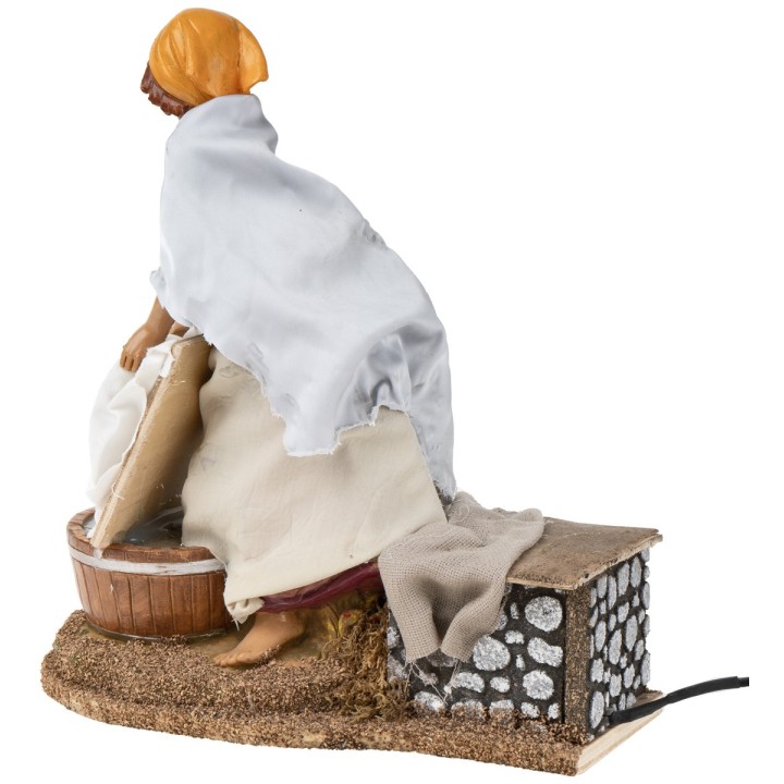 30 cm moving washerwoman Fontanini cm 28x15x28.5 h