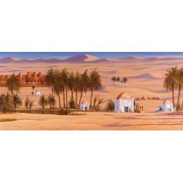 Arabic backdrop with landscape 70x100 cm