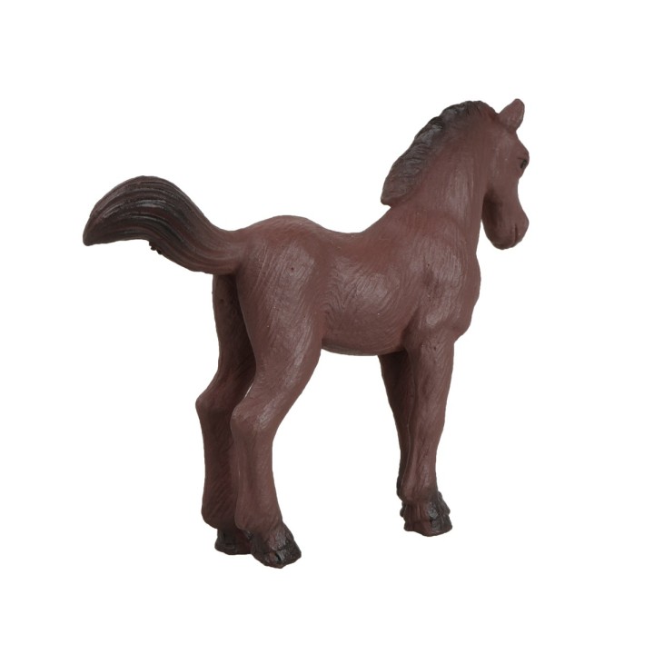 Cavallo marrone in pvc per statue da 6-8 cm
