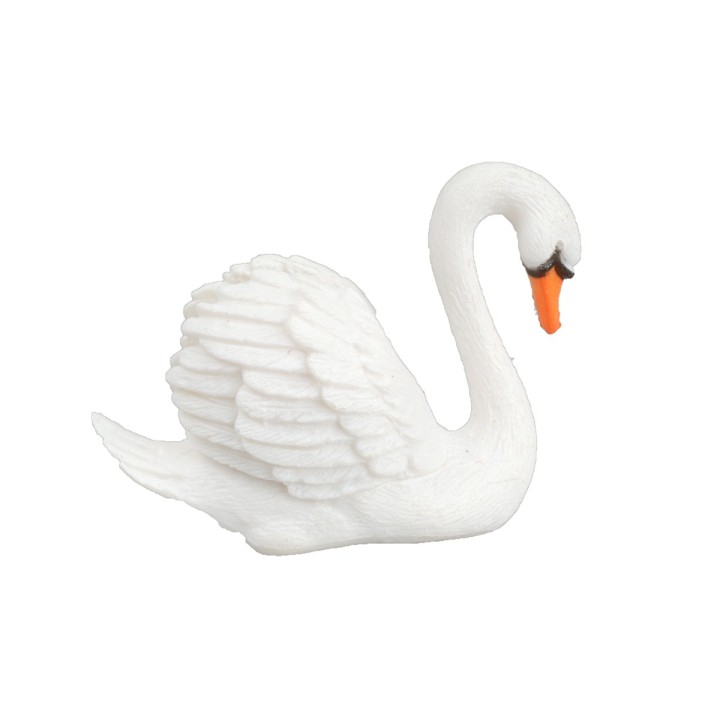 Set of two PVC swans for 9-10 cm statues
