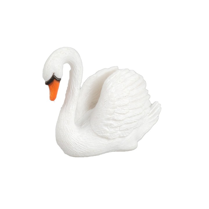 Set due cigni in pvc per statue da 9-10 cm