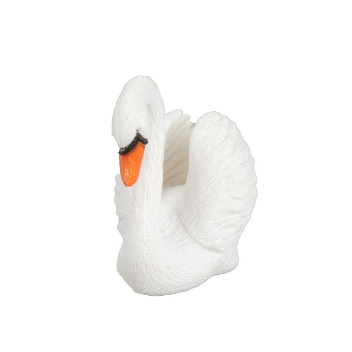 Set of two PVC swans for 9-10 cm statues