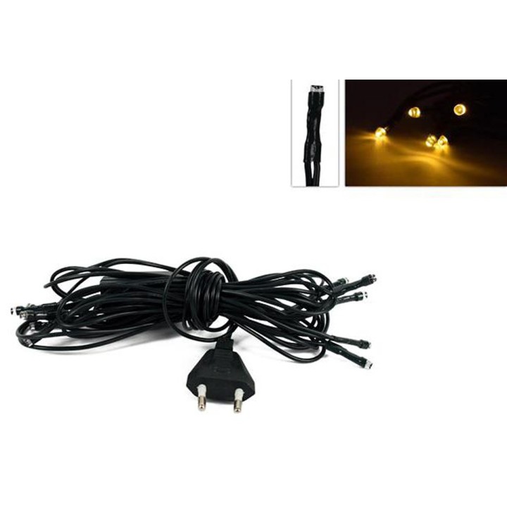Collana 10 led bianco caldo distante 20 cm 220 volt