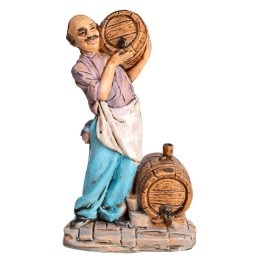 Hombre con barriles h 10 cm