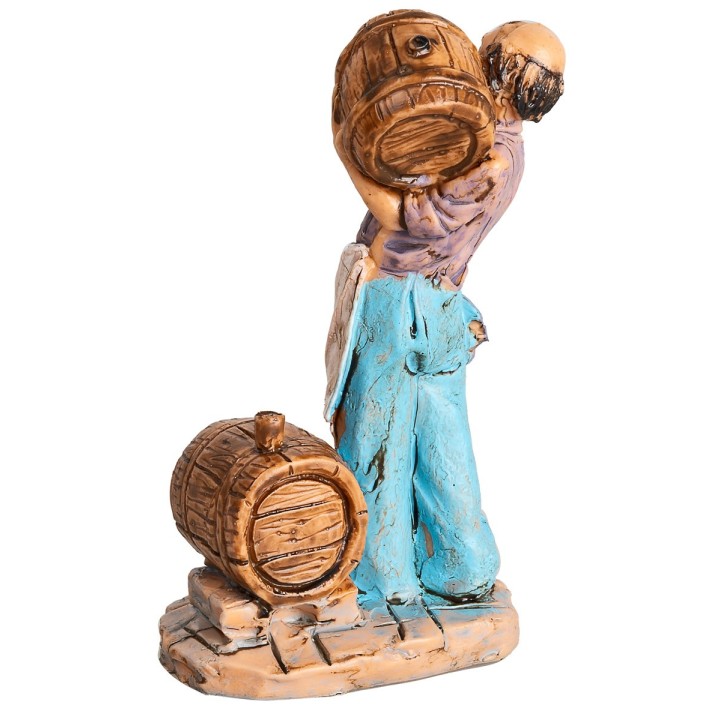 Hombre con barriles h 10 cm