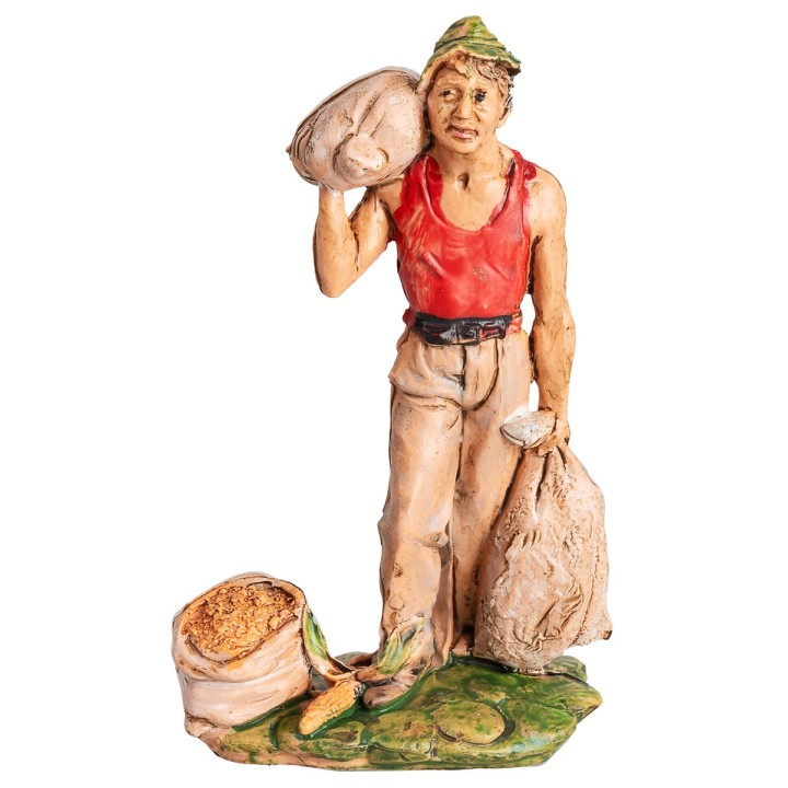Man with three bags h 10 cm