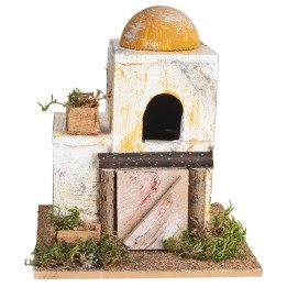 Casa araba con cupola laterale cm 15x15x18 h.