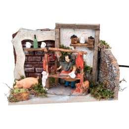 Butcher's shop in motion working cm 24x15.5x16.5 h