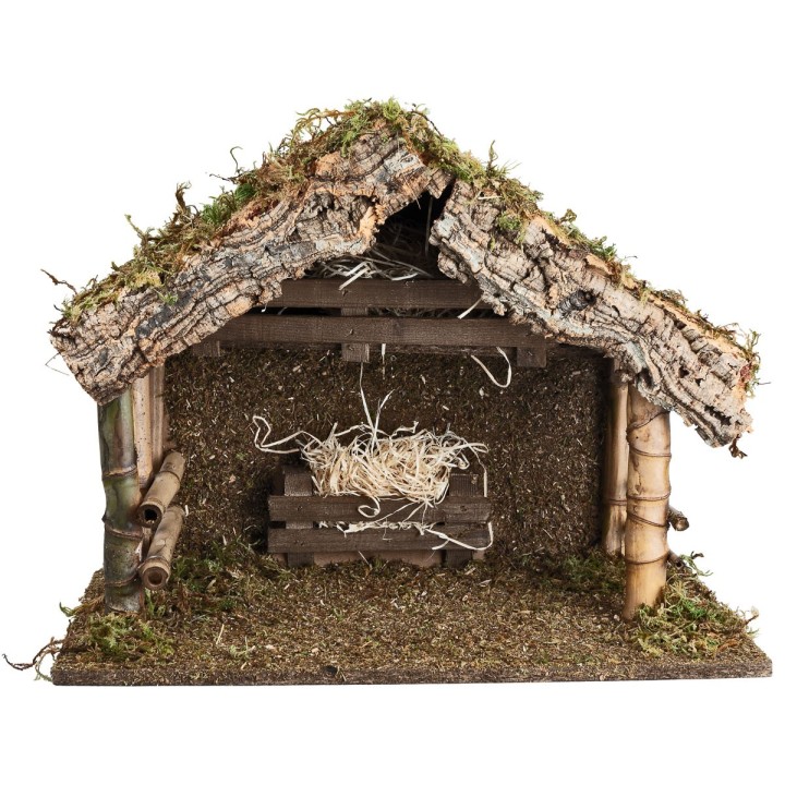 Hut for Nativity 15 cm 50x28x40 h