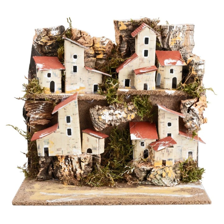 Paesaggio di montagna cm 20x14,5x17,5 h