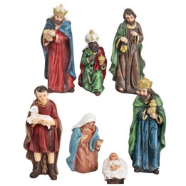 Nativity set 7 figures 12 cm in resin