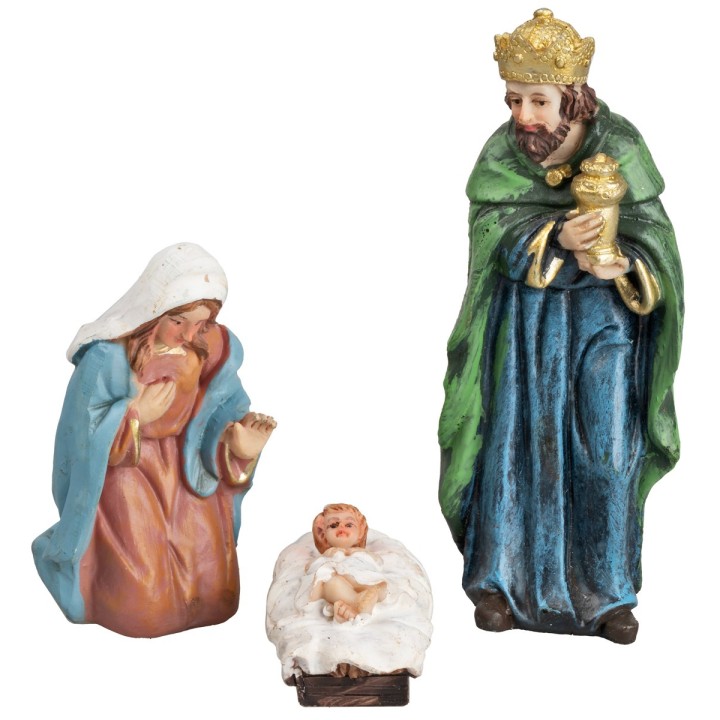 Nativity set 7 figures 12 cm in resin