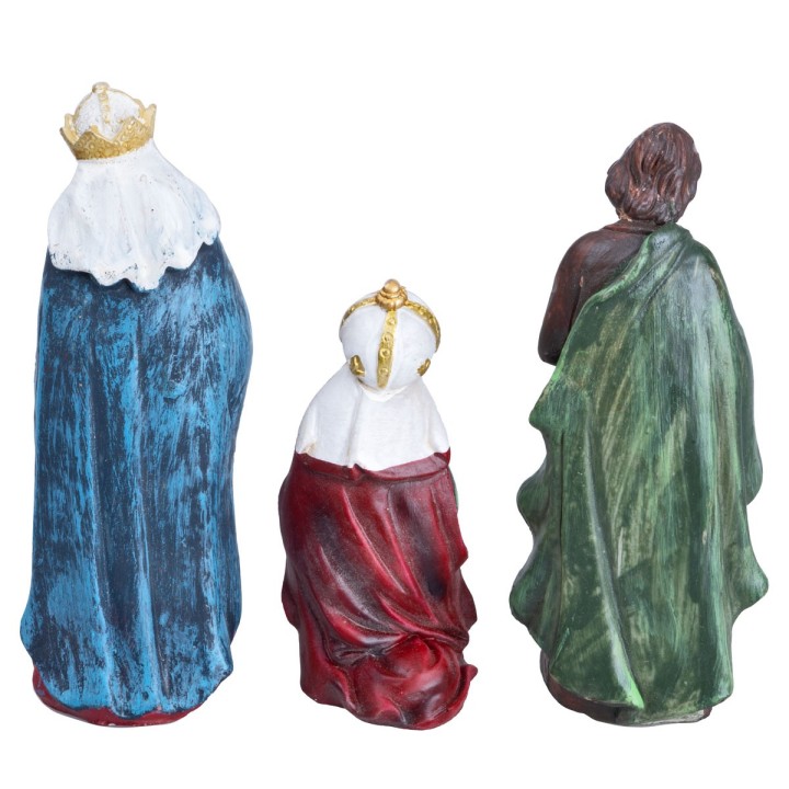 Conjunto de natividad 7 figuras 12 cm en resina
