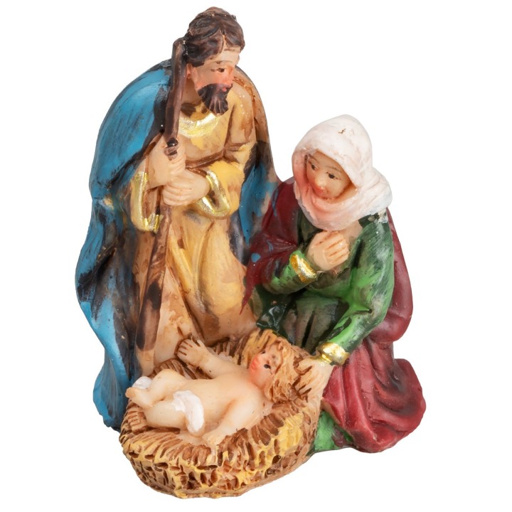 Nativity in resin 4.5x3.5x6 cm h