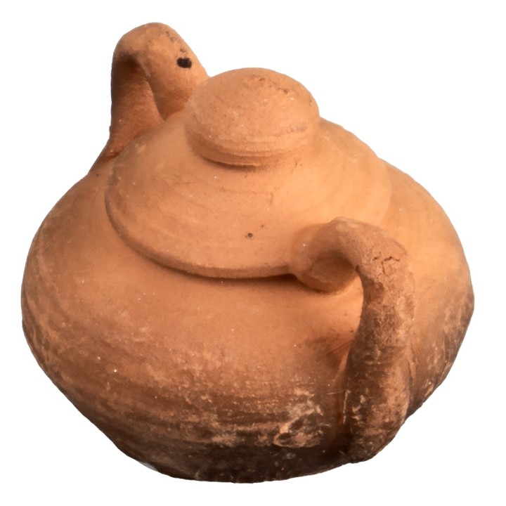 Pentola con coperchio in cotto Ø cm 2,0