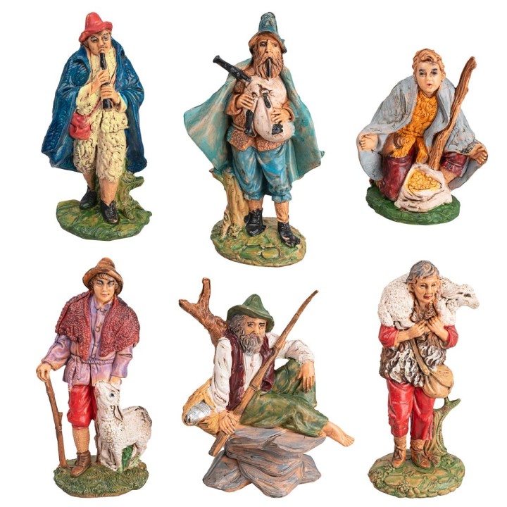 Set of six statues 10 cm series