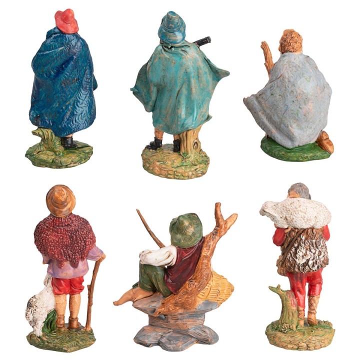 Set of six statues 10 cm series