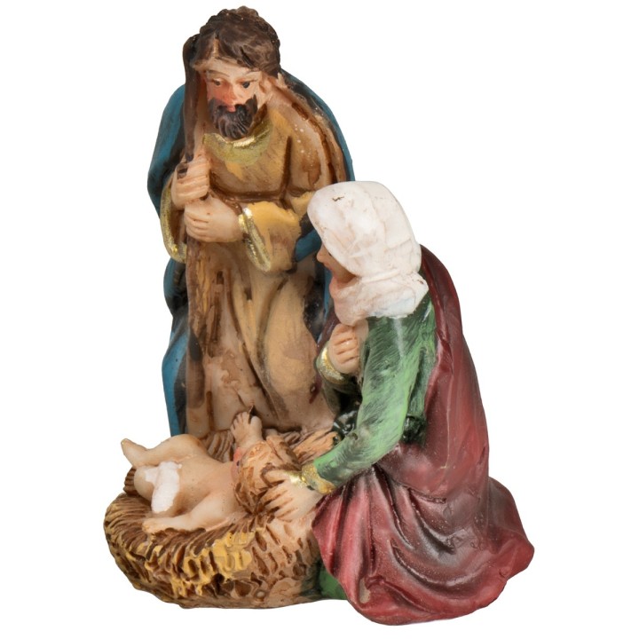 Nativity in resin 4.5x3.5x6 cm h