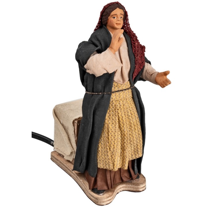 Mujer que llama serie 15 cm en movimiento