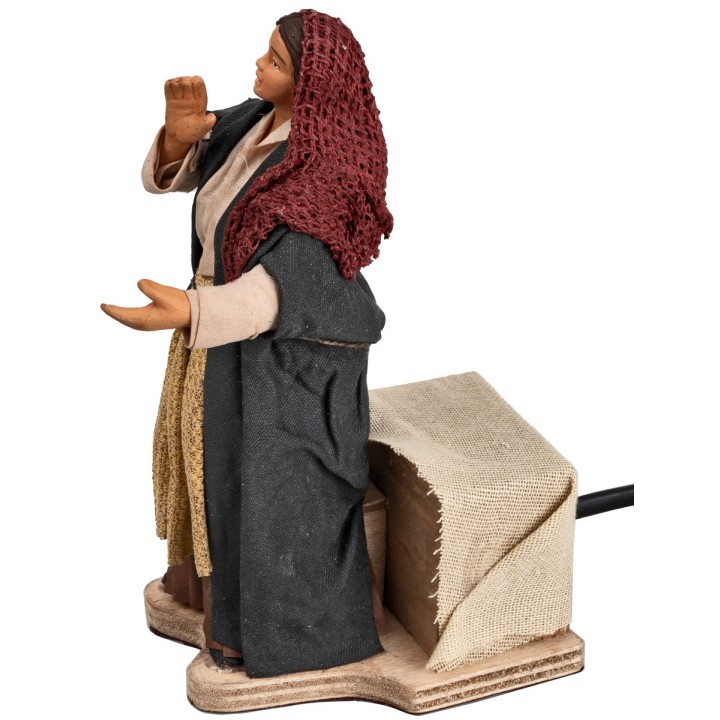Mujer que llama serie 15 cm en movimiento