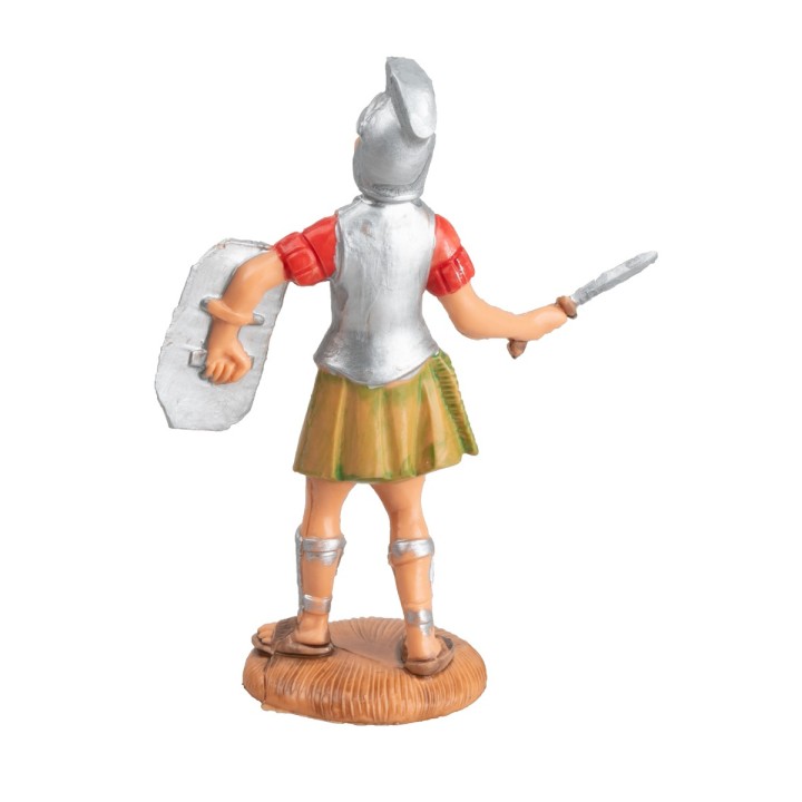 Soldado romano con espada y escudo 10 cm