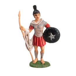 Roman soldier with spear and shield 10 cm