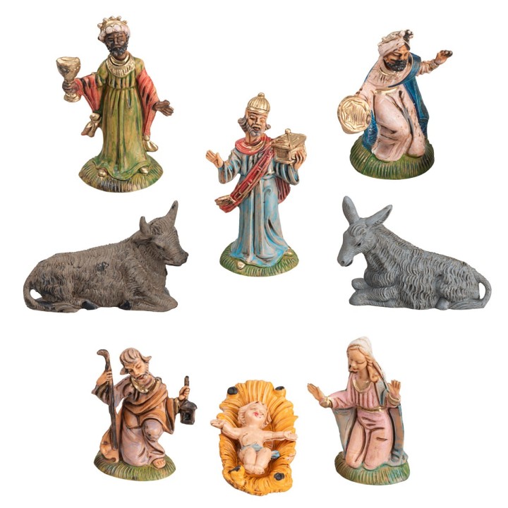 Natividad 8 figuras serie 5-6 cm